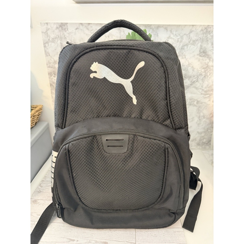 PUMA Challenger Backpack Fully Padded 15" Laptop Pocket Black Roomy Pluto Charm